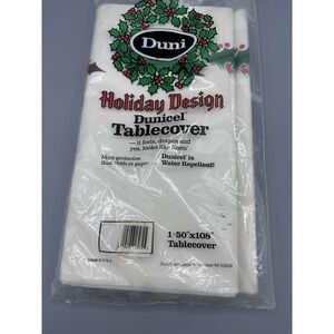 NEW~Duni Holiday Design Tablecover/tablecloth 50"x 108" ~Holly Leaves